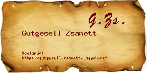 Gutgesell Zsanett névjegykártya